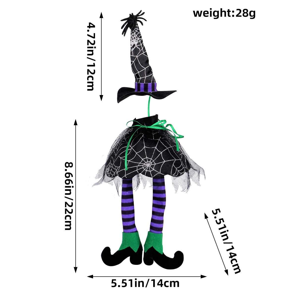 Wholesale Halloween Witch Hat Long-legged Wine Bottle Set Ornament